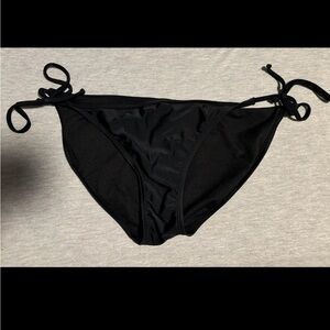 Xhilaration Black Tie-Side Bikini Bottom